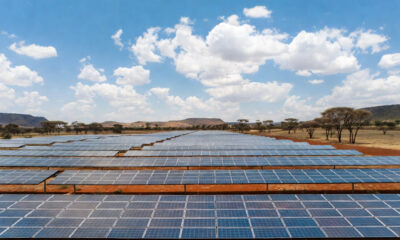 Solar panels at Botswana's Tati Solar Project, symbolizing the country's push toward energy ownership and sovereignty.