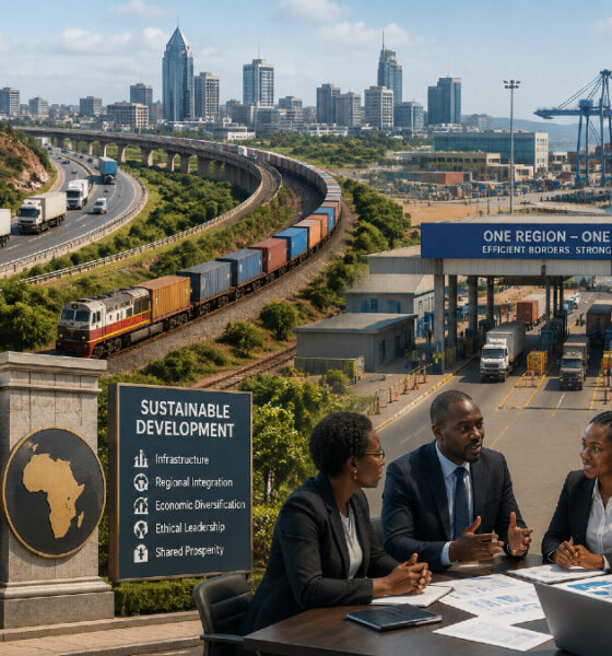 African infrastructure and strong institutions driving economic development despite geographic challenges.