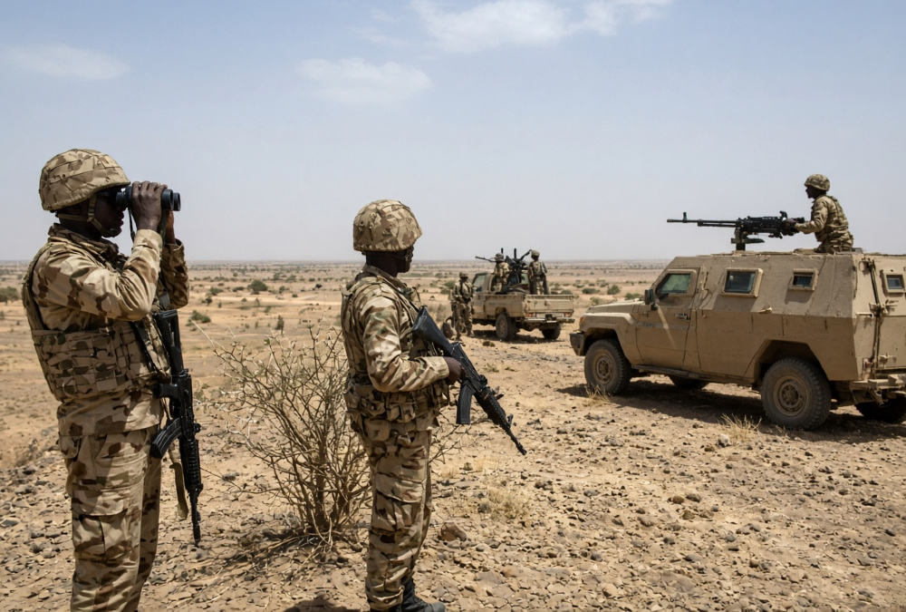 Chadian military forces on high alert along the Sudan border following Sudanese Armed Forces airstrikes up to 100 kilometers inside Chadian territory.