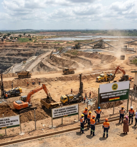 African mining operations highlighting the economic impact of resource nationalism and human rights.