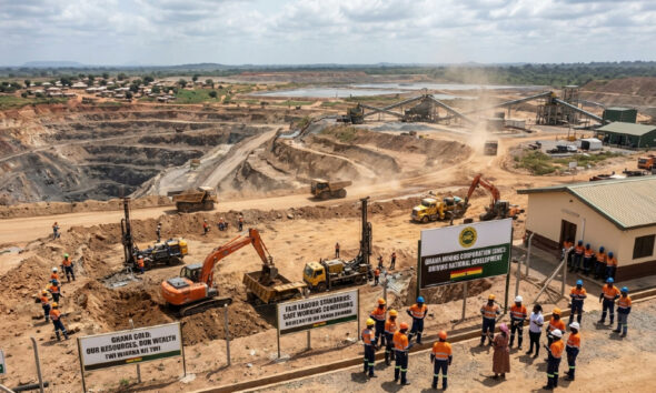 African mining operations highlighting the economic impact of resource nationalism and human rights.