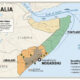 Map of Somalia highlighting the federal capital Mogadishu, the regional states of Puntland and Jubaland, and the strategic Gulf of Aden, illustrating the geopolitical stakes in the fight against al-Shabaab.