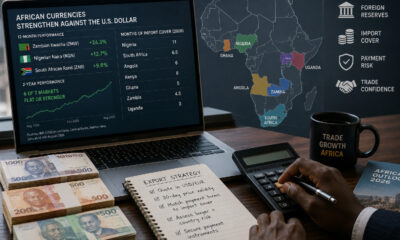 African currencies strengthen against the U.S. dollar as exporters assess foreign-exchange reserves, import cover, and payment risks across Nigeria, Zambia, Ghana, Kenya, Uganda, Angola, and South Africa.