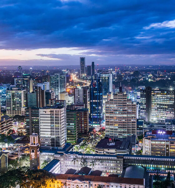 African city skyline showing rapid urban growth and infrastructure development driving investment opportunities across the continent