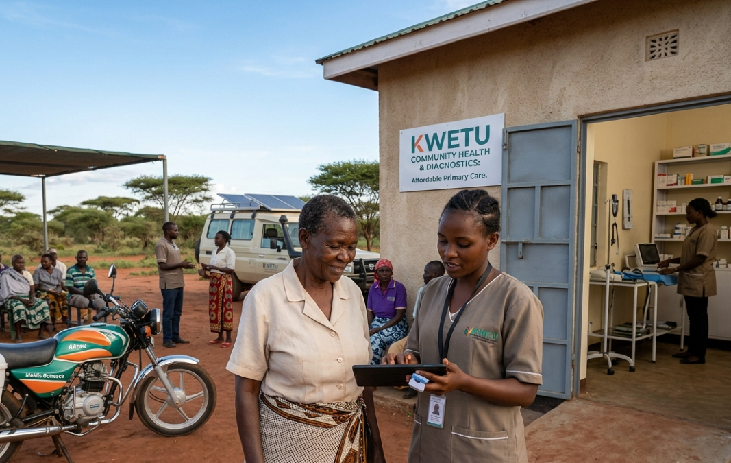 Africa last-mile healthcare investment connecting patients to affordable primary healthcare through clinics, digital health, diagnostics, and community care networks.