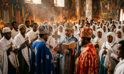 Ethiopian Orthodox priests and congregants holding prayer vigil amid ongoing church persecution