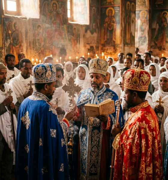 Ethiopian Orthodox priests and congregants holding prayer vigil amid ongoing church persecution