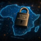 Africa data sovereignty concept: a padlock over a digital map of Africa, emphasizing the need for the continent to govern its own data before external actors do.