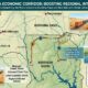 Map of the Volta Economic Corridor showing the new rail and water transport link connecting northern Ghana to Burkina Faso.