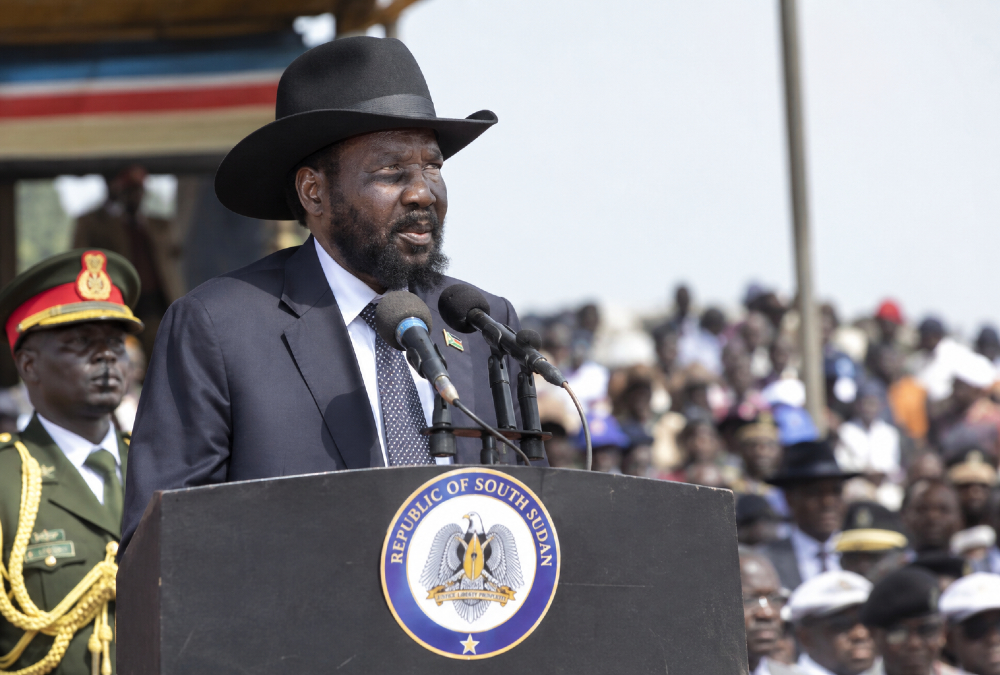 President Salva Kiir addresses supporters as South Sudan prepares for December 2026 elections