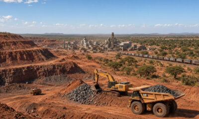 Copper mining operations in the DRC Copperbelt near Kolwezi and Lubumbashi, key regions connected by the Lobito Corridor railway