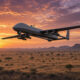 Military drone used in African conflicts, illustrating the rise of unmanned aerial warfare and FPV technology in Sudan and the Sahel.