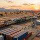 Southern Africa rail renaissance with freight trains and strategic trade corridors connecting Zimbabwe, Zambia, Angola, and the DRC.