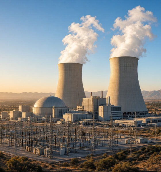 Nuclear power facility representing the global nuclear revival and rising demand for African uranium