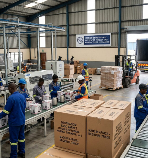 African manufacturing facility producing goods for SADC regional market export