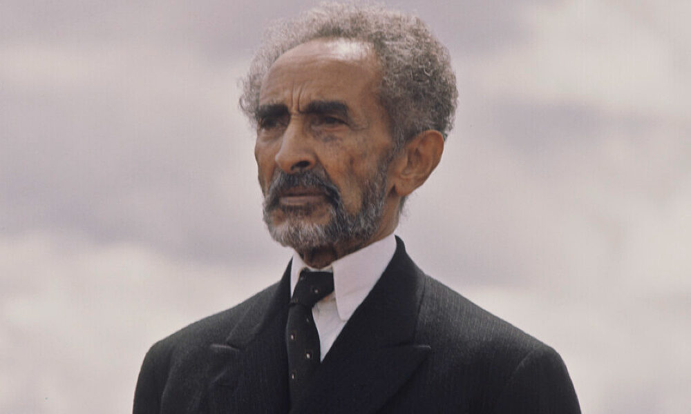 Emperor Haile Selassie representing African sovereignty and Pan-Africanism