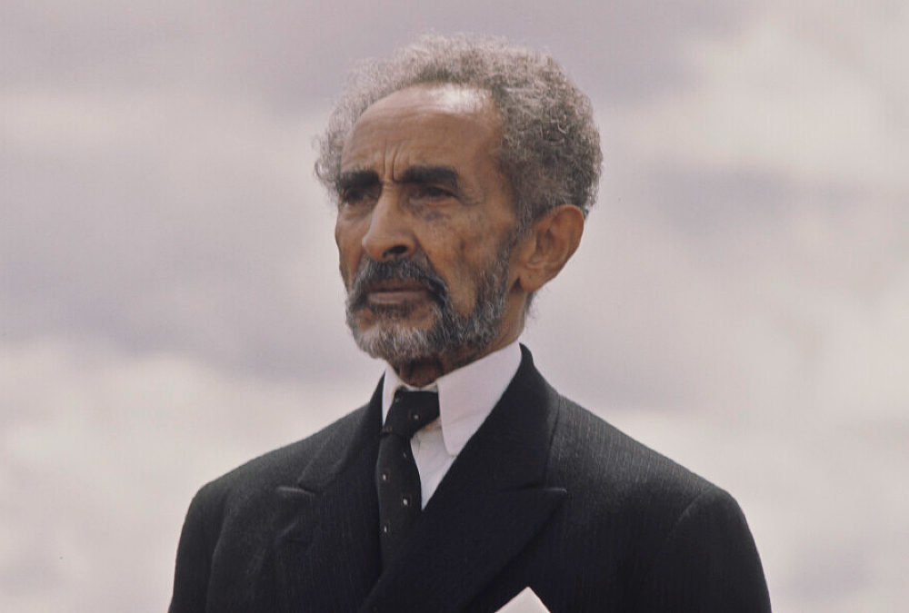 Emperor Haile Selassie representing African sovereignty and Pan-Africanism