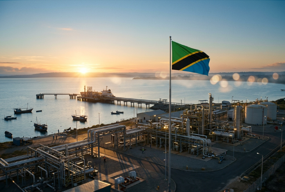 Drilling rig at Mnazi Bay, Tanzania, where a natural gas discovery was made