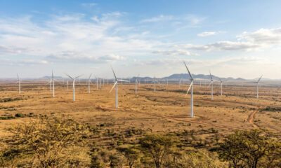 Large-scale wind farm in Africa highlighting the continent's vast natural capital and renewable energy investment potential.