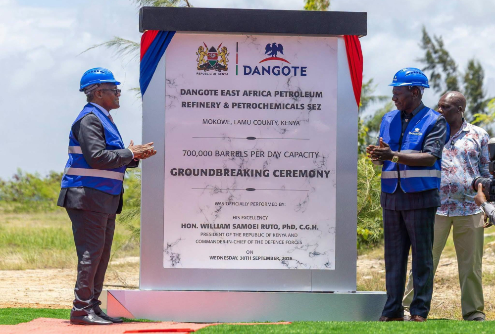 Bamburi Cement plant in Mombasa, which could supply cement for the Dangote refinery in Lamu