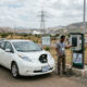 Electric vehicle charging in Ethiopia, powered by hydropower from the Grand Ethiopian Renaissance Dam