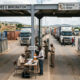 Border checkpoint: Customs officials inspect paperwork at an African border crossing, a source of border corruption