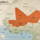 Map of the countries of the Alliance of Sahel States